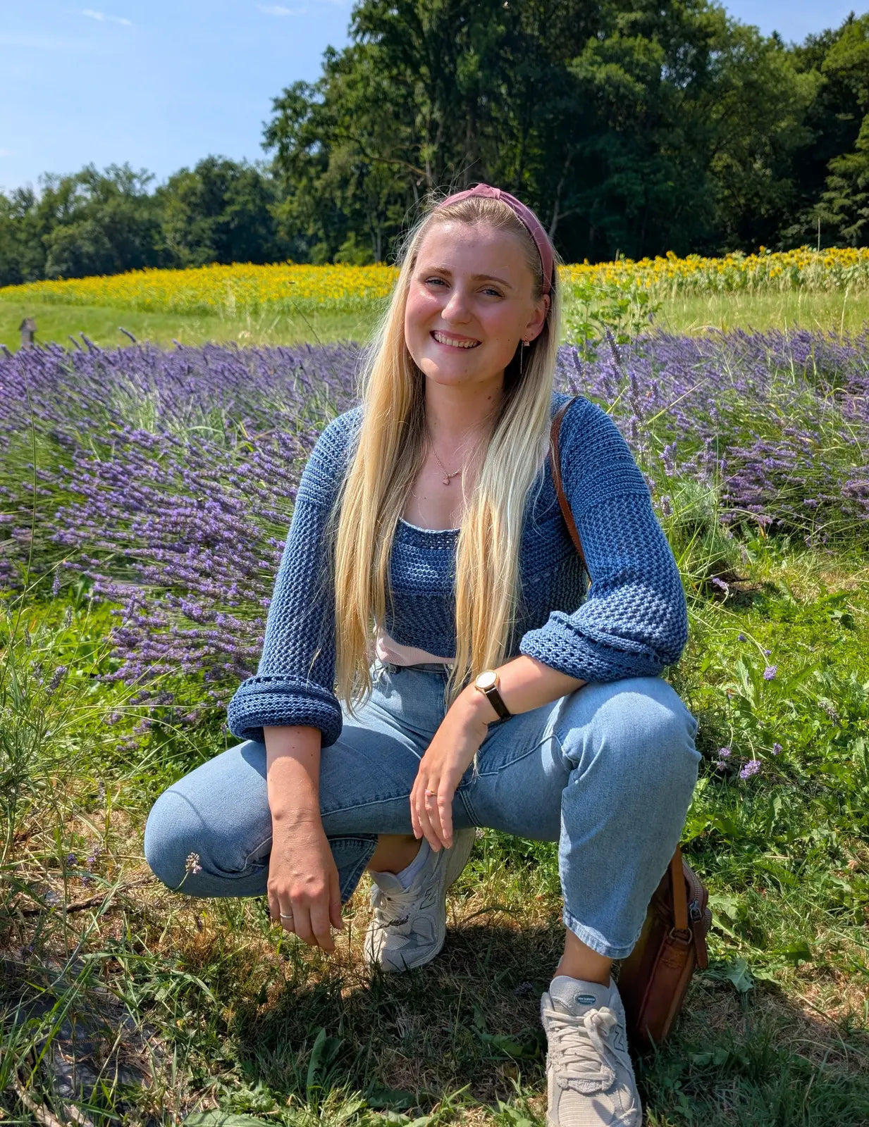 Elisa im Lavendelfeld