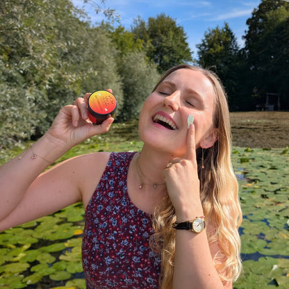 Wetterbalsam Glas mit Elisa Model